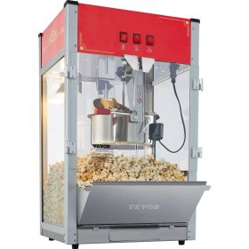 VEVOR Popcorn Maker, 1440W Popcorn Popper Machine, 12 Oz Kettle Makes 80 Cups per Batch, Countertop Popcorn Maker with Tempered Glass VEVOR Popcorn Maker, 1440W Popcorn Popper Machine, 12 Oz Kettle Makes 80 Cups per Batch, Countertop Popcorn Maker with Tempered Glass